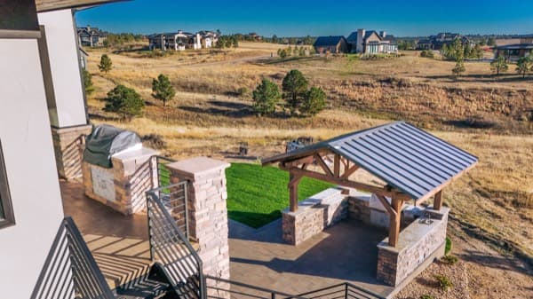 Timber pavilion and outdoor gathering space